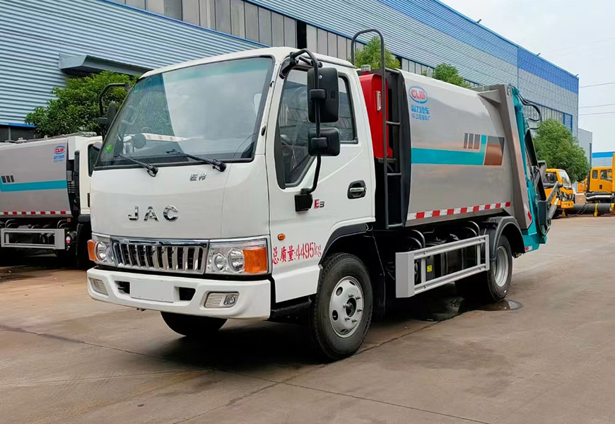 程力專汽JAC江淮5.8方藍牌壓縮垃圾車
