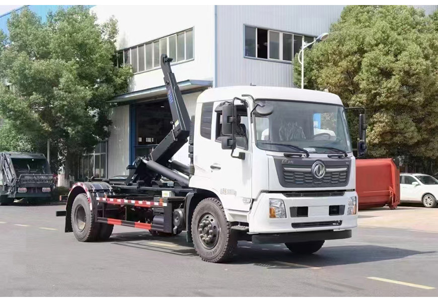 國六東風(fēng)天錦升級工藝勾臂垃圾車配16方垃圾