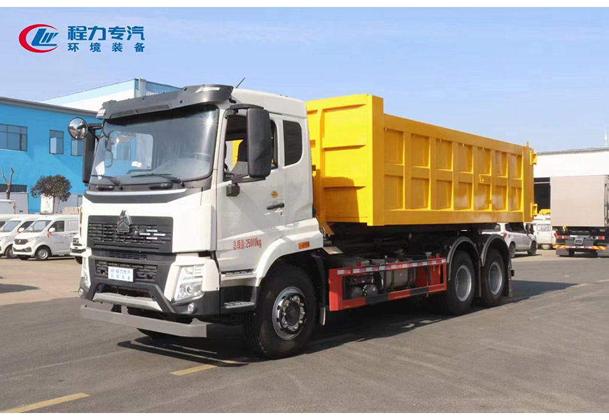 程力專汽重汽豪沃后雙橋勾臂垃圾車